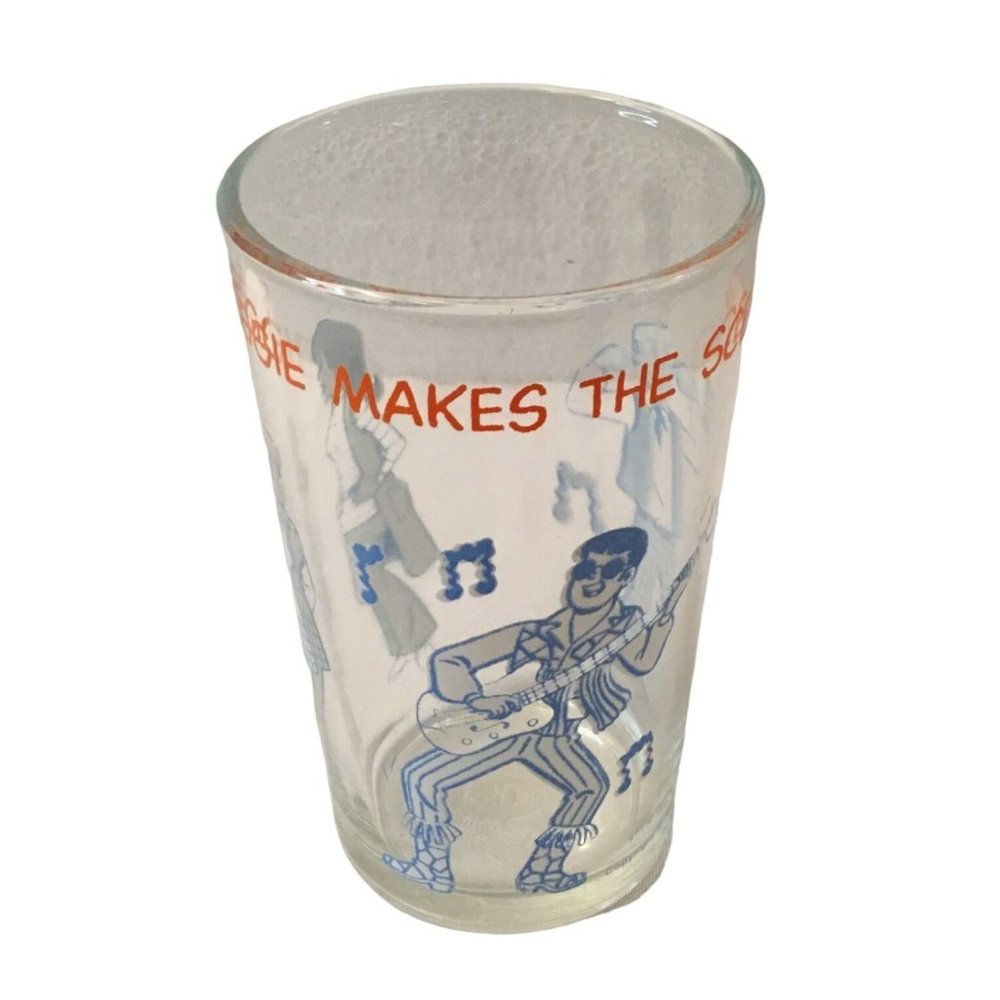 Vintage 1971 Archie Comics Welch's Glass "Reggie Makes the Scene" Betty Bottom